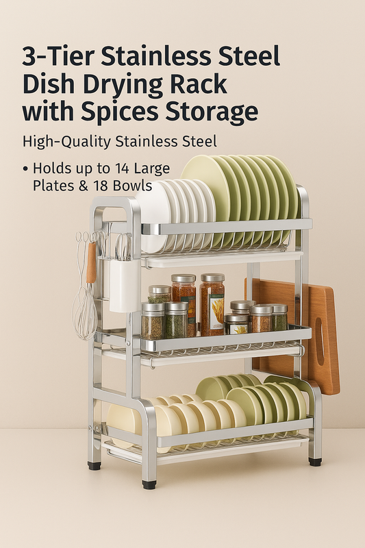 Classic Stainless-Steel Dish Rack