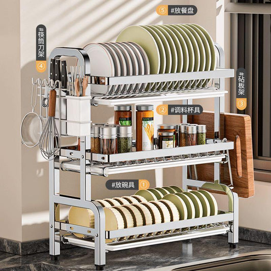 Classic Stainless-Steel Dish Rack