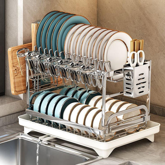 Stainless Steel Dish Drying Rack (2 tier)